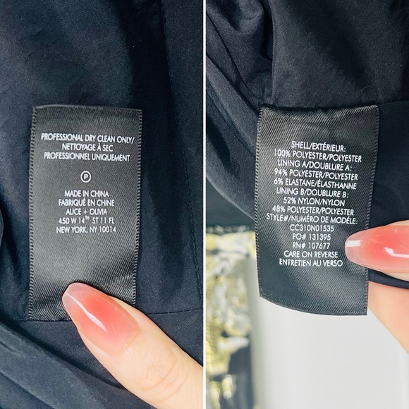 Alice + Olivia Fay Jacquard Corset Metallic Mini Dress Black Gold Silver 4 Small - Picture 8 of 14